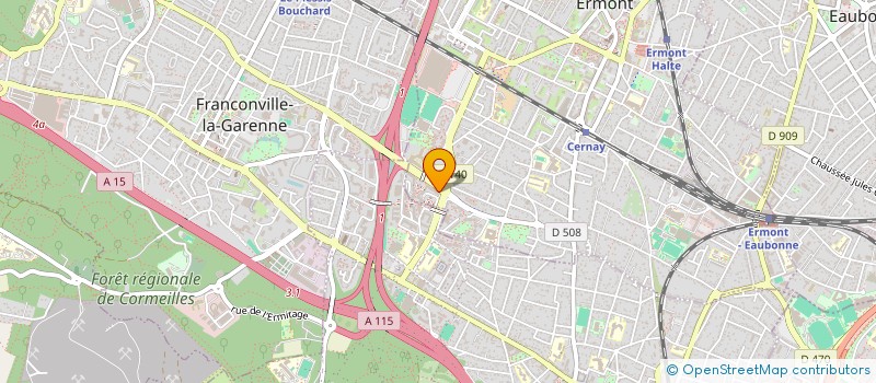 localisation de l'entreprise 313 TRANSPORTS à ERMONT