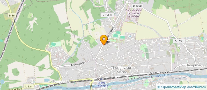 localisation de l'entreprise 315 022 707   THORIGNY-SUR-MARNE