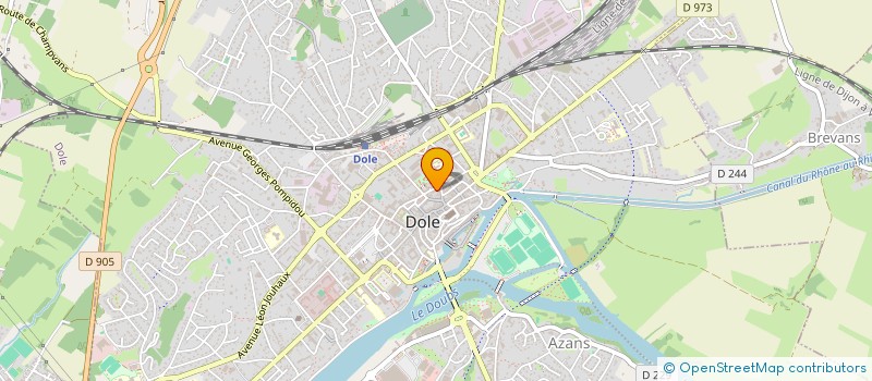 localisation de l'entreprise 315 970 350  à DOLE