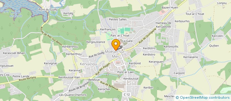 localisation de l'entreprise 316 204 932   CLOHARS-CARNOET