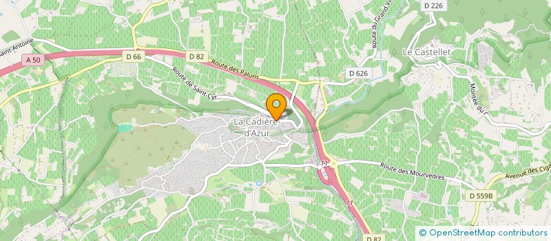 localisation de l'entreprise 318 066 487 à LE CASTELLET