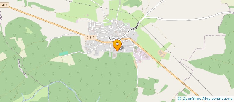localisation de l'entreprise 318 563 400 à BIESLES