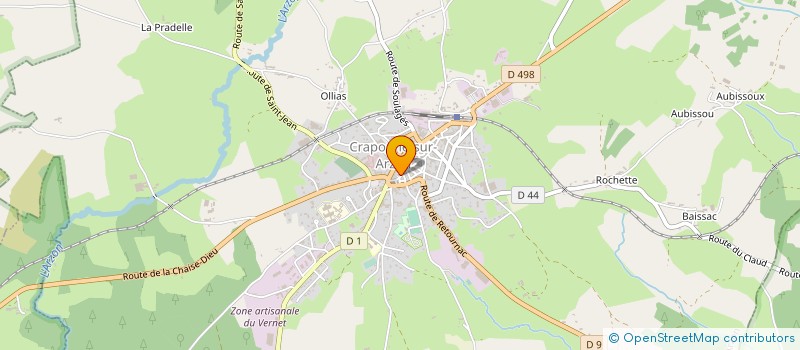 localisation de l'entreprise 318 563 673 à CRAPONNE-SUR-ARZON