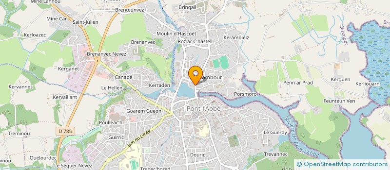 localisation de l'entreprise 319 372 280  à QUIMPER