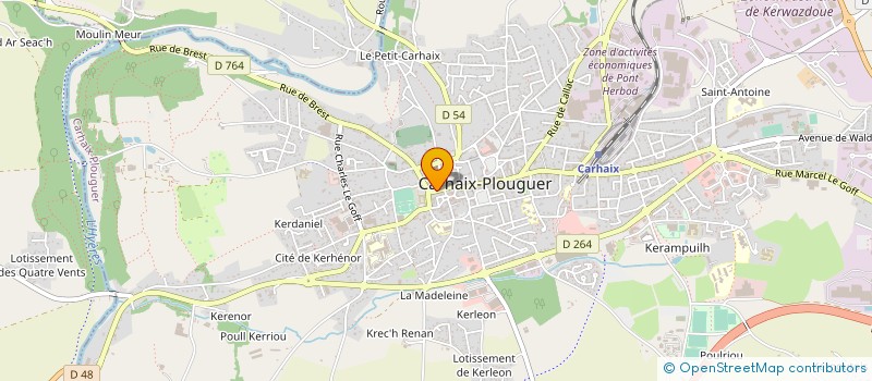 localisation de l'entreprise 319 613 170 à CARHAIX-PLOUGUER