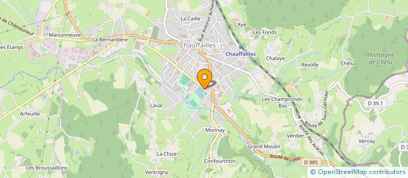 localisation de l'entreprise 319 860 789   CHAUFFAILLES