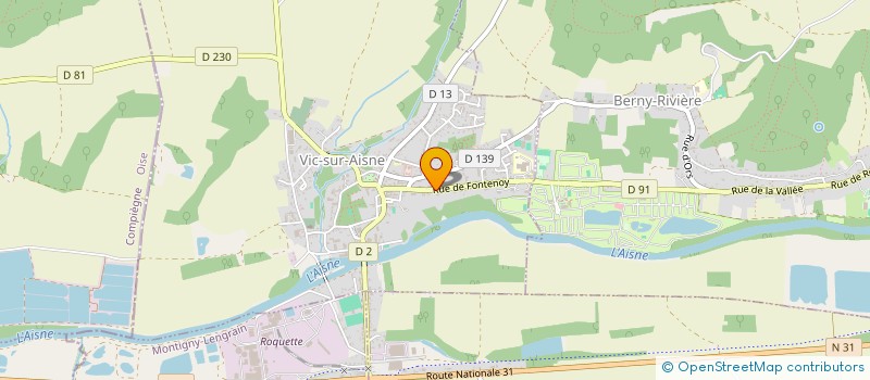 localisation de l'entreprise 32 LACOUR  VIC-SUR-AISNE