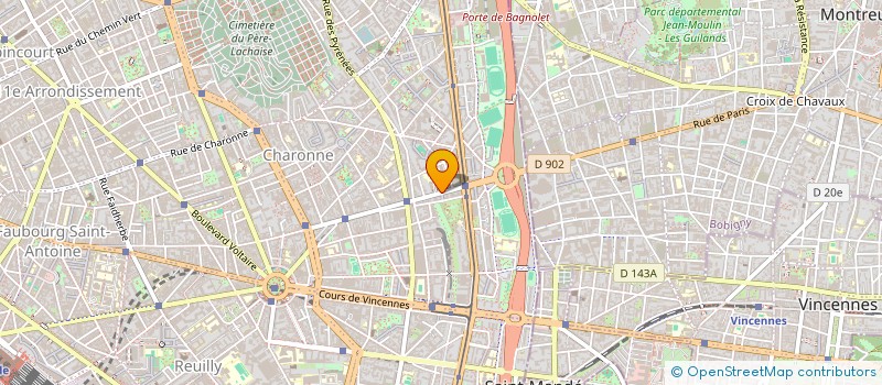 localisation de l'entreprise 32 RDT  PARIS