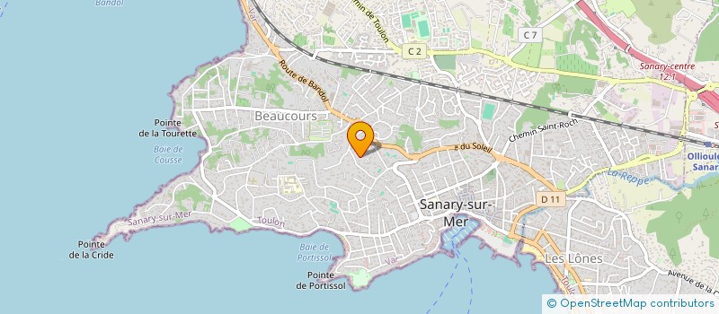localisation de l'entreprise 32 RESIDENCE DE BEAUCOURS à SANARY-SUR-MER
