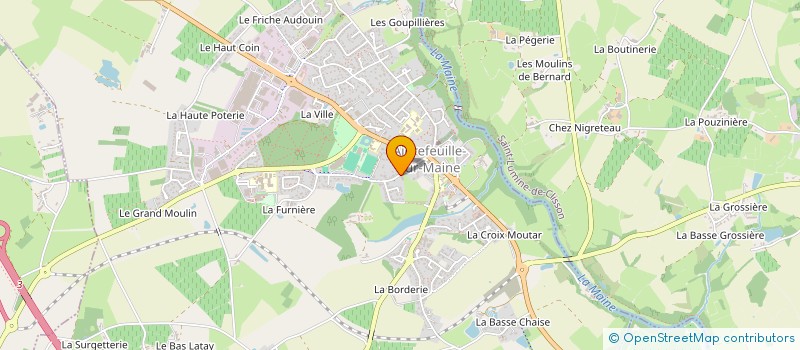 localisation de l'entreprise 32 RUE DE LA CHAPELLE  AIGREFEUILLE-SUR-MAINE