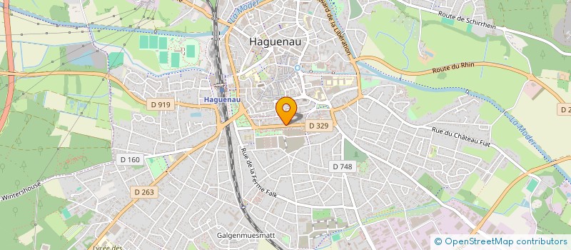 localisation de l'entreprise 32 RUE DE LA REDOUTE  HAGUENAU