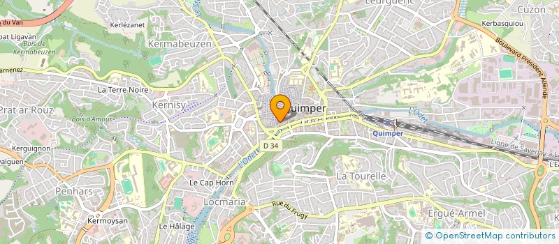 localisation de l'entreprise 321 229 817  à QUIMPER