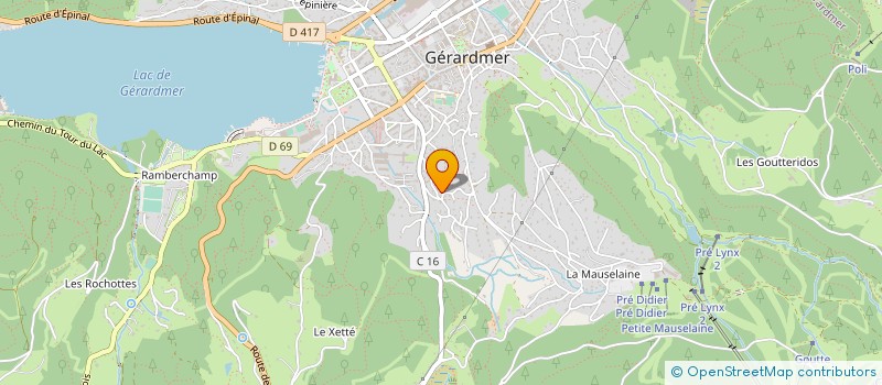 localisation de l'entreprise 321 233 397 à GERARDMER