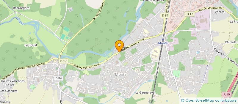 localisation de l'entreprise 321 ZUMBA  MONTS