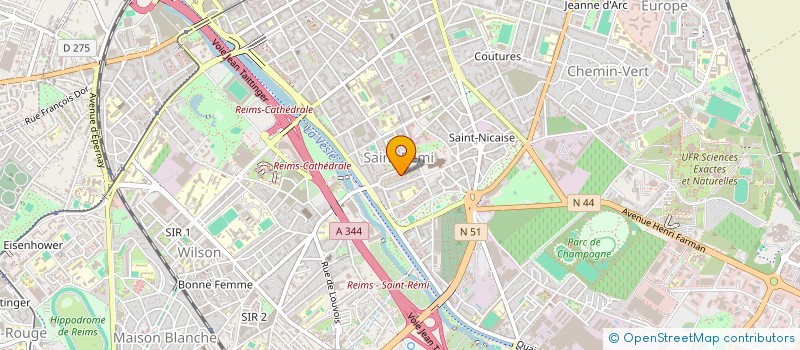 localisation de l'entreprise 322 059 668   REIMS