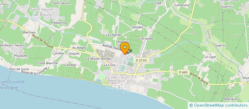 localisation de l'entreprise 322 069 683 à BOURG