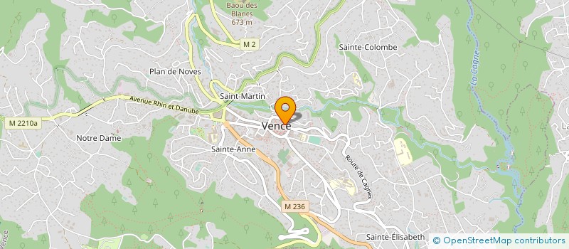 localisation de l'entreprise 322 160 987 à VENCE