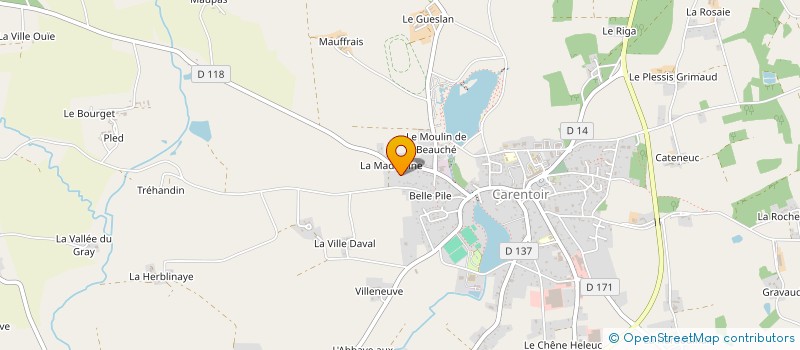 localisation de l'entreprise 322 264 599 à CARENTOIR