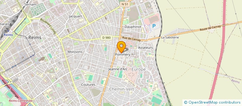 localisation de l'entreprise 322 351 123 à REIMS
