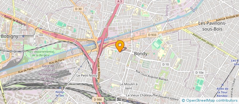 localisation de l'entreprise 322 530 536   BONDY