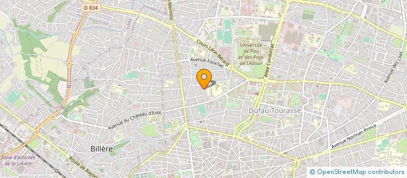 localisation de l'entreprise 322 582 156  à PAU