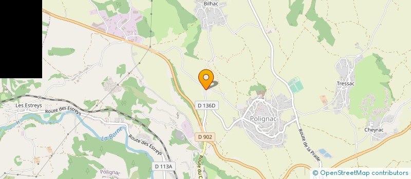 localisation de l'entreprise 322 820 036   POLIGNAC