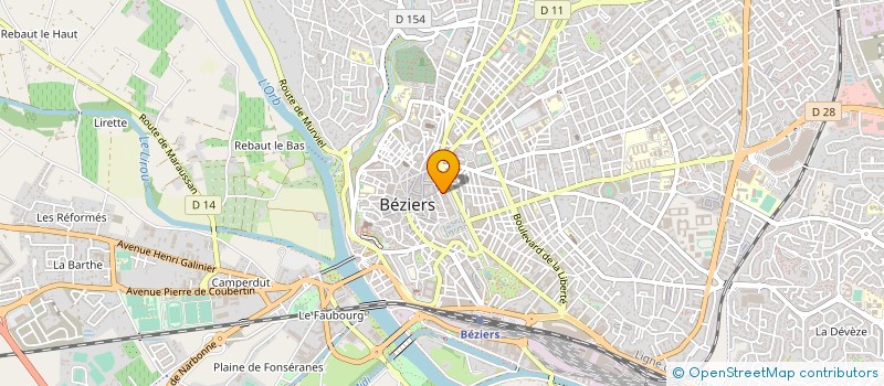 localisation de l'entreprise 323 134 908   BEZIERS