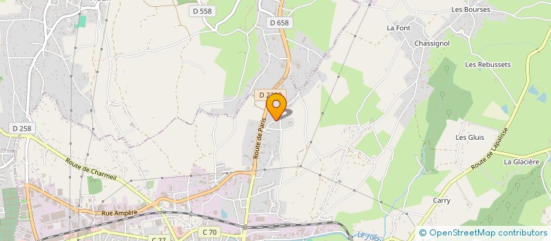 localisation de l'entreprise 323 637 512  à CUSSET