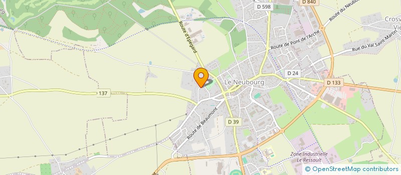 localisation de l'entreprise 323 CIBOURE  LE NEUBOURG