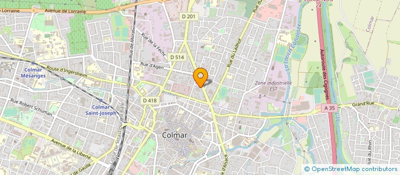 localisation de l'entreprise 324 405 778 à COLMAR