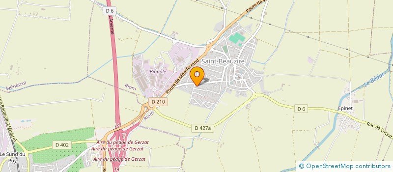 localisation de l'entreprise 325 469 575   SAINT-BEAUZIRE