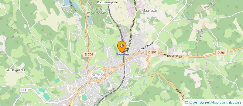 localisation de l'entreprise 325 799 393   GOURDON