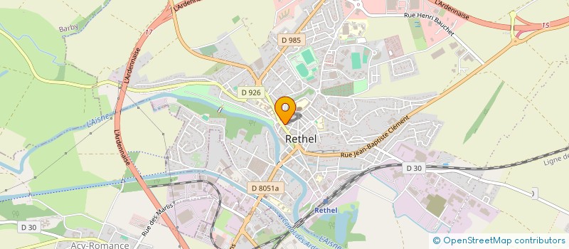 localisation de l'entreprise 327TH GLIDER GAUME ARDENNES  RETHEL