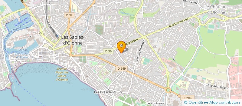 localisation de l'entreprise 328 027 917  à LES SABLES-D'OLONNE