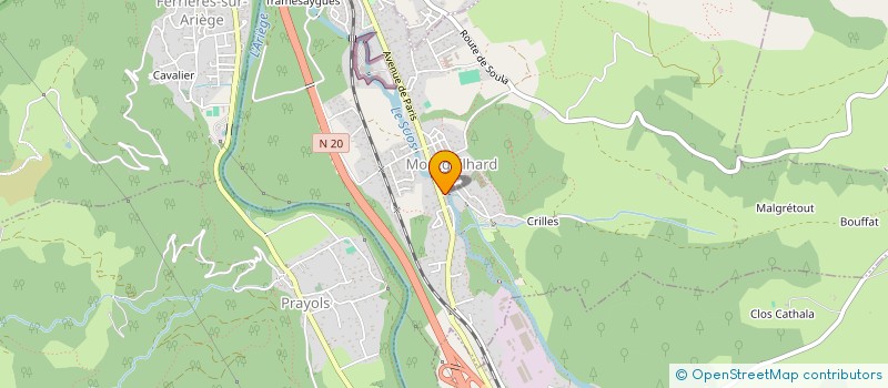 localisation de l'entreprise 329 113 476 à MONTGAILHARD