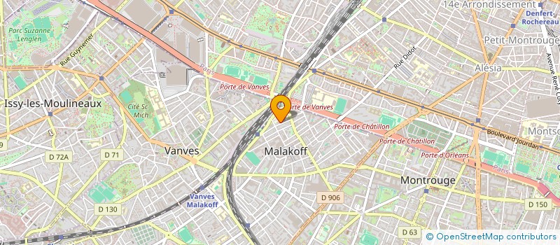 localisation de l'entreprise 329 877 237   MALAKOFF