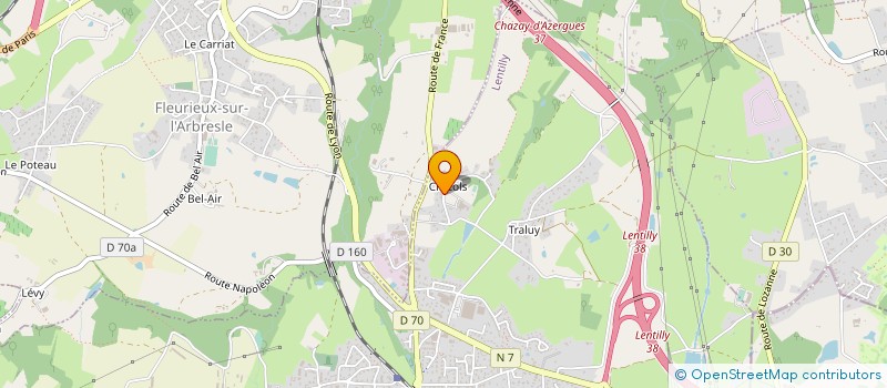 localisation de l'entreprise 33 CALIFORNIE à LENTILLY