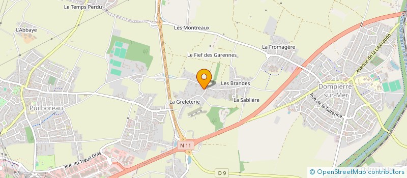 localisation de l'entreprise 33 REAUMUR  DOMPIERRE-SUR-MER