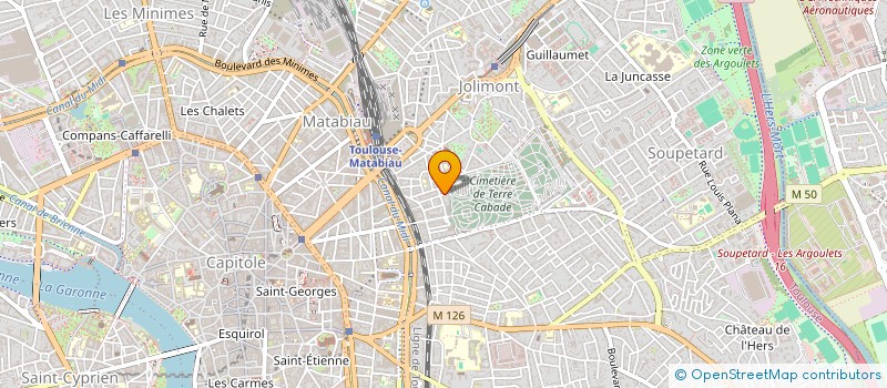 localisation de l'entreprise 33 RUE PAUL DUPIN  TOULOUSE