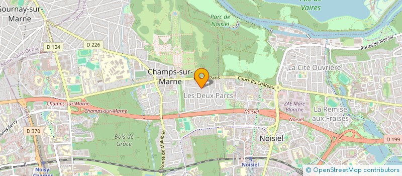 localisation de l'entreprise 330 738 832   CHAMPS-SUR-MARNE