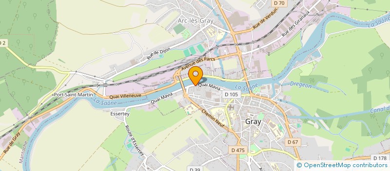 localisation de l'entreprise 331 362 624   GRAY