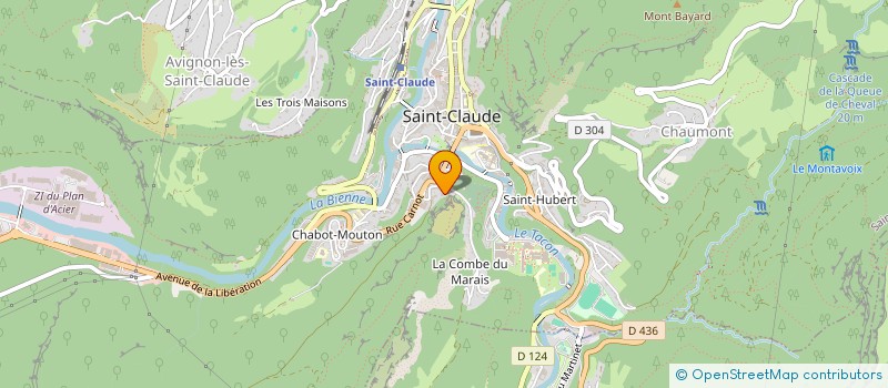 localisation de l'entreprise 331 664 896   SAINT-CLAUDE