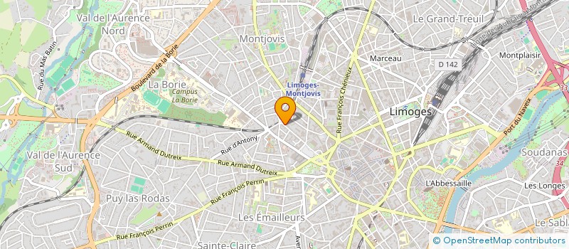 localisation de l'entreprise 3310 STREET à LIMOGES