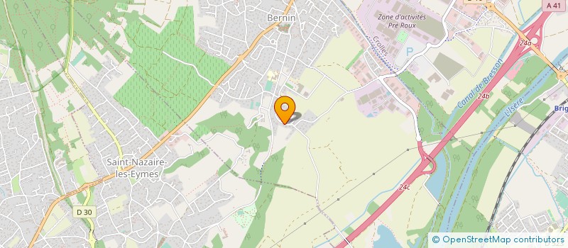 localisation de l'entreprise 332 001 452   BERNIN