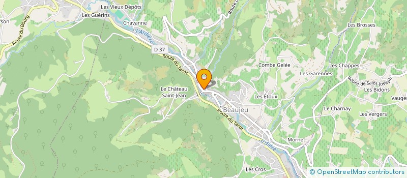localisation de l'entreprise 332 102 136 à BEAUJEU