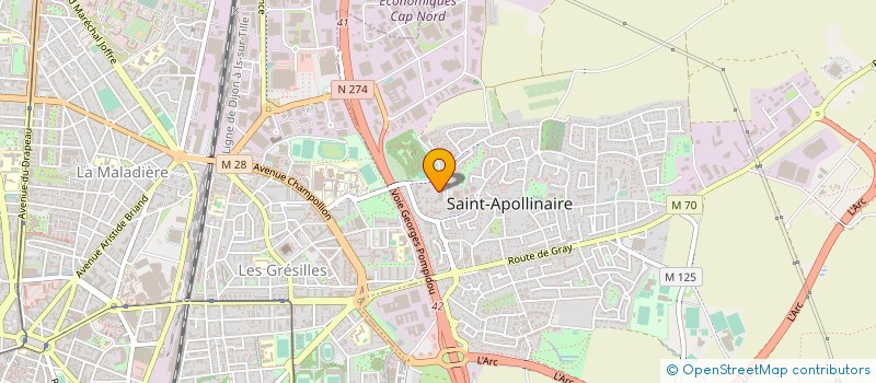 localisation de l'entreprise 332 217 587  à SAINT-APOLLINAIRE