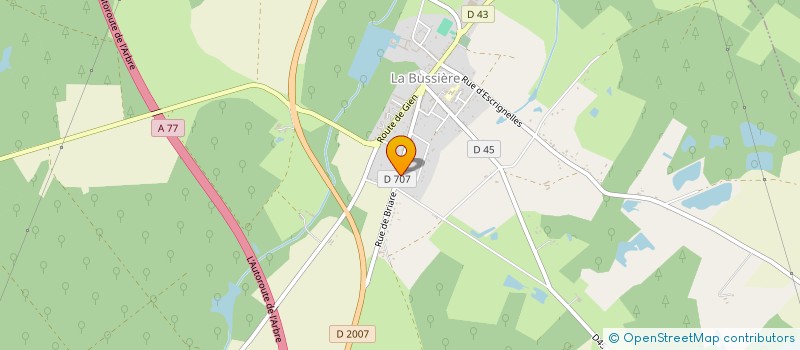 localisation de l'entreprise 332 367 572   LA BUSSIERE