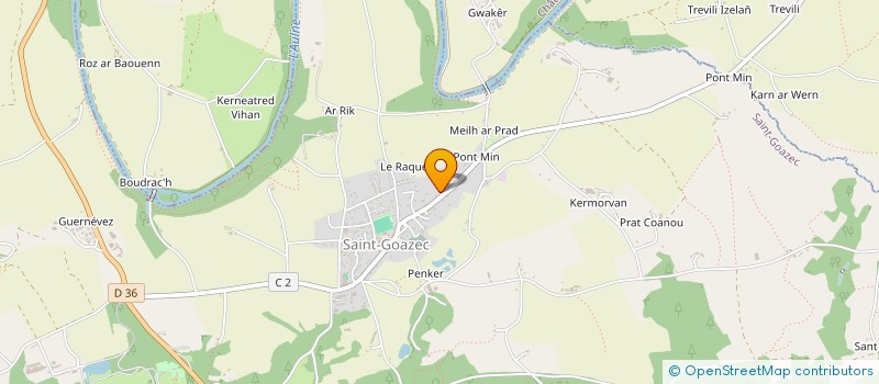localisation de l'entreprise 332 727 437   SAINT-GOAZEC