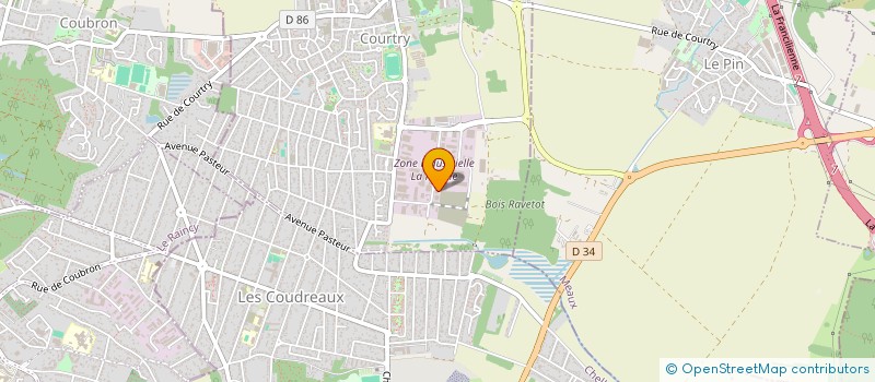 localisation de l'entreprise 332 734 532   VILLEVAUDE
