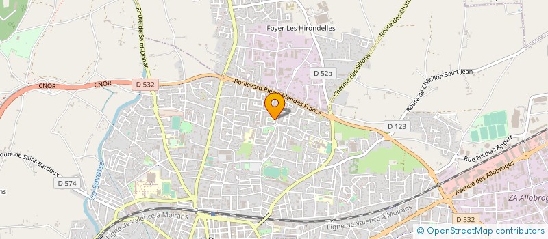 localisation de l'entreprise 333 090 264 à ROMANS-SUR-ISERE
